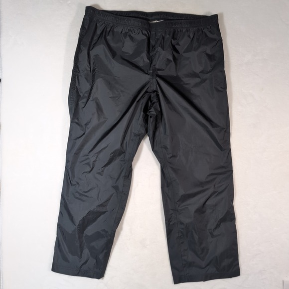 LL Bean TEK 2.5 Rain Pants Womens 2X Reg Black Ripstop Waterproof Hiking 268242 - Picture 2 of 11